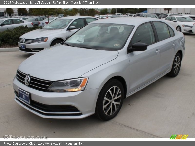 Reflex Silver Metallic / Titan Black 2015 Volkswagen Jetta SE Sedan