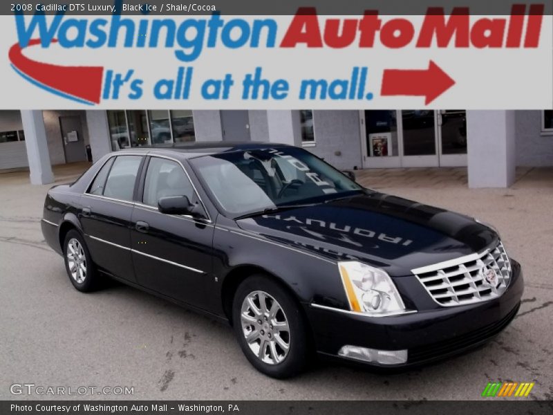 Black Ice / Shale/Cocoa 2008 Cadillac DTS Luxury