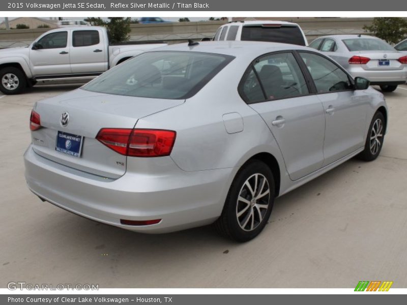 Reflex Silver Metallic / Titan Black 2015 Volkswagen Jetta SE Sedan