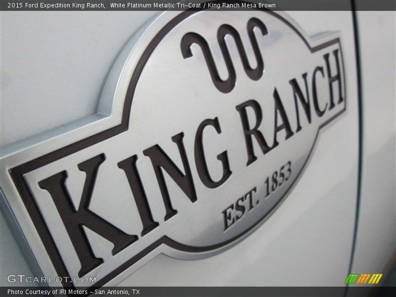 White Platinum Metallic Tri-Coat / King Ranch Mesa Brown 2015 Ford Expedition King Ranch