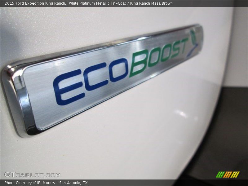White Platinum Metallic Tri-Coat / King Ranch Mesa Brown 2015 Ford Expedition King Ranch