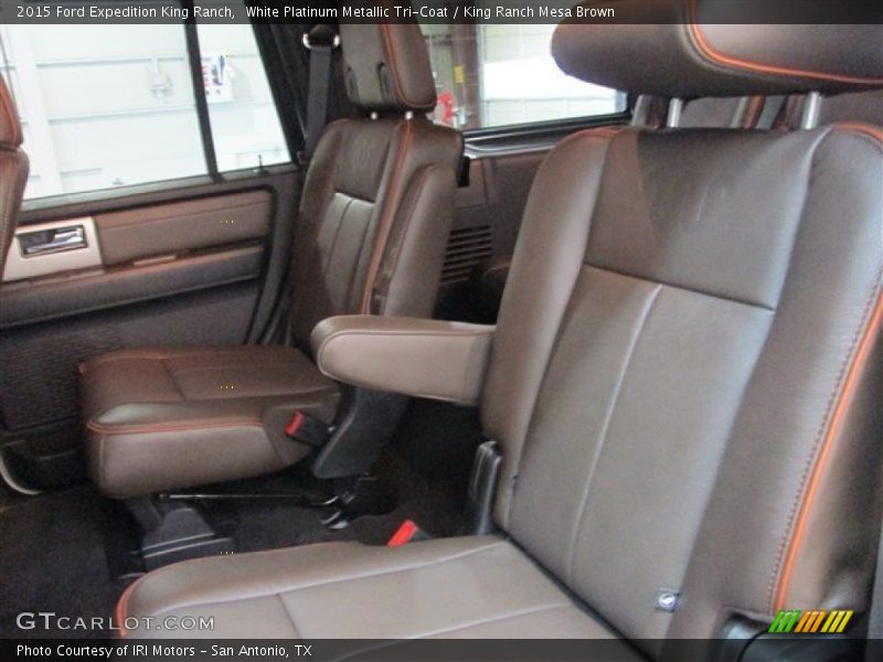White Platinum Metallic Tri-Coat / King Ranch Mesa Brown 2015 Ford Expedition King Ranch