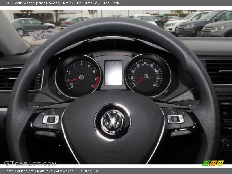 Reflex Silver Metallic / Titan Black 2015 Volkswagen Jetta SE Sedan