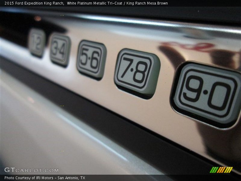 White Platinum Metallic Tri-Coat / King Ranch Mesa Brown 2015 Ford Expedition King Ranch