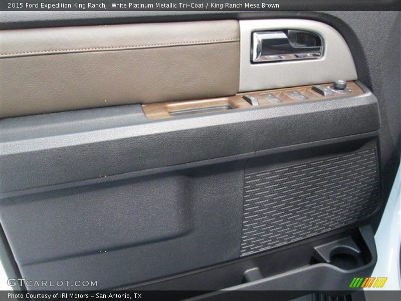 White Platinum Metallic Tri-Coat / King Ranch Mesa Brown 2015 Ford Expedition King Ranch