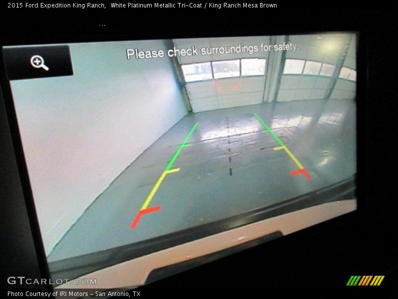 White Platinum Metallic Tri-Coat / King Ranch Mesa Brown 2015 Ford Expedition King Ranch
