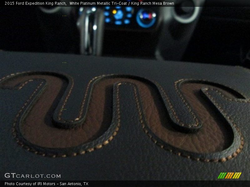 White Platinum Metallic Tri-Coat / King Ranch Mesa Brown 2015 Ford Expedition King Ranch