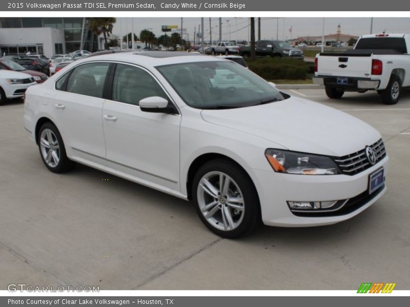 Candy White / Cornsilk Beige 2015 Volkswagen Passat TDI SEL Premium Sedan