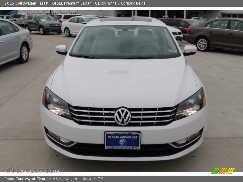 Candy White / Cornsilk Beige 2015 Volkswagen Passat TDI SEL Premium Sedan