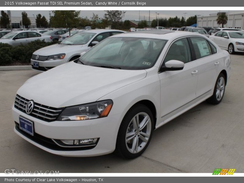 Candy White / Cornsilk Beige 2015 Volkswagen Passat TDI SEL Premium Sedan