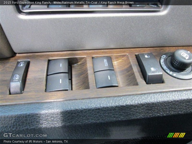 White Platinum Metallic Tri-Coat / King Ranch Mesa Brown 2015 Ford Expedition King Ranch