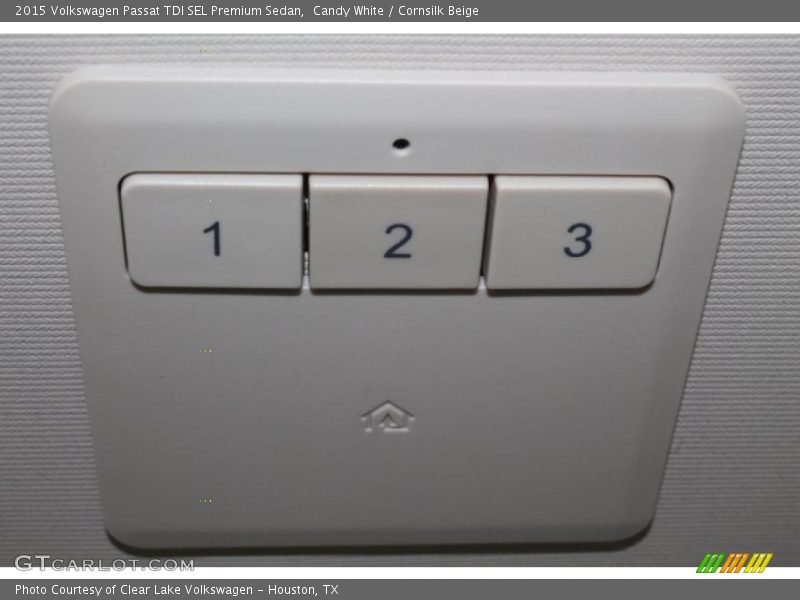 Controls of 2015 Passat TDI SEL Premium Sedan