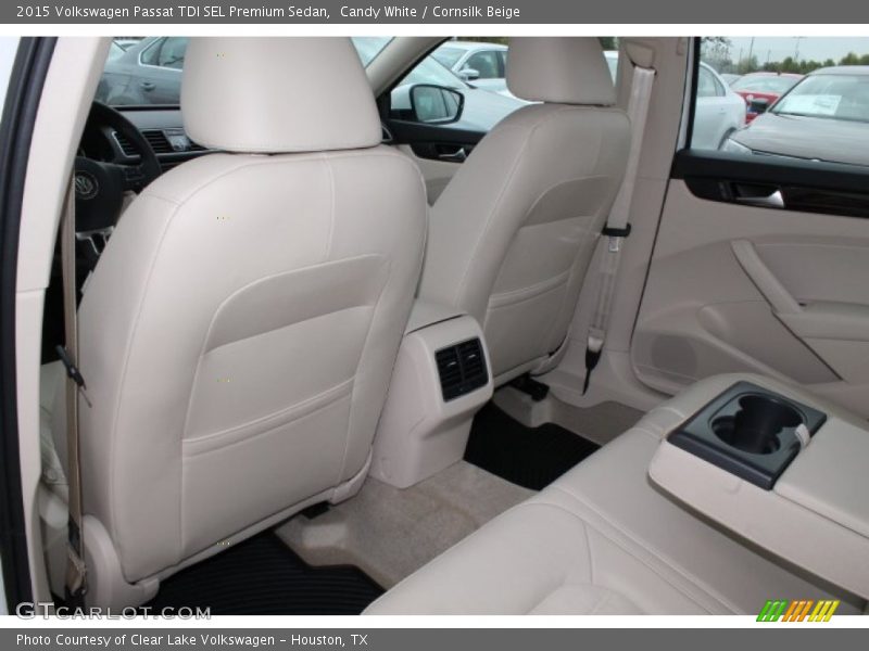 Rear Seat of 2015 Passat TDI SEL Premium Sedan