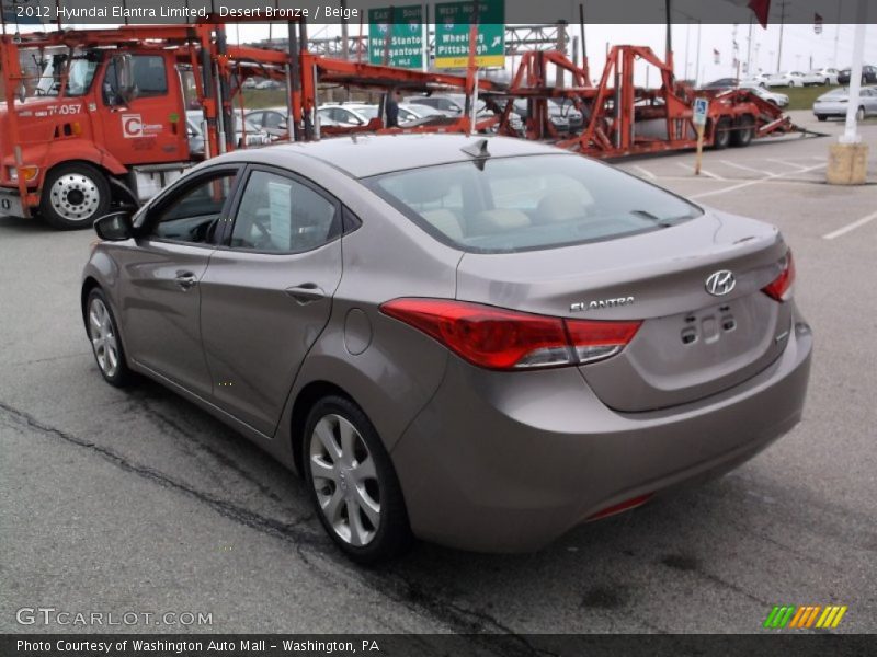 Desert Bronze / Beige 2012 Hyundai Elantra Limited