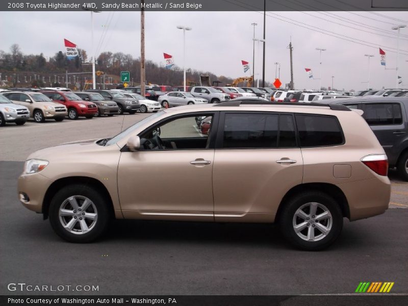 Sandy Beach Metallic / Sand Beige 2008 Toyota Highlander 4WD
