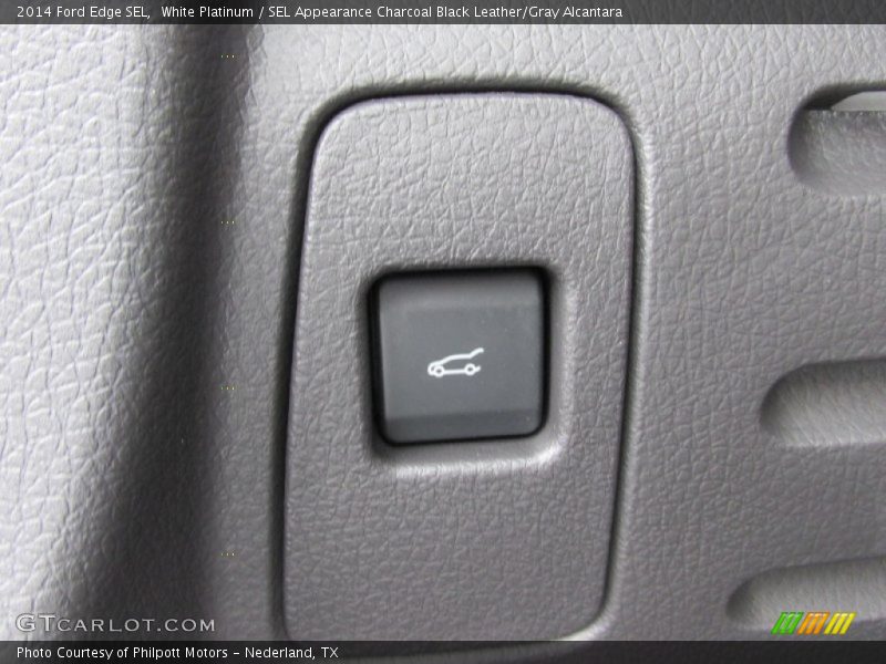 White Platinum / SEL Appearance Charcoal Black Leather/Gray Alcantara 2014 Ford Edge SEL