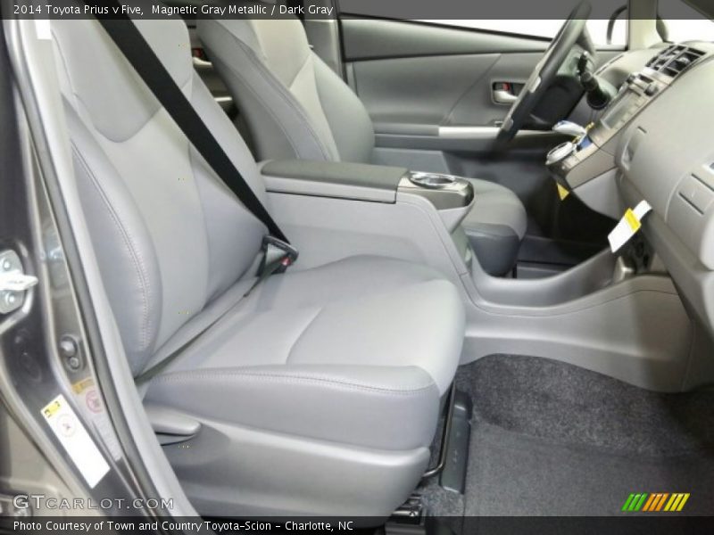 Magnetic Gray Metallic / Dark Gray 2014 Toyota Prius v Five