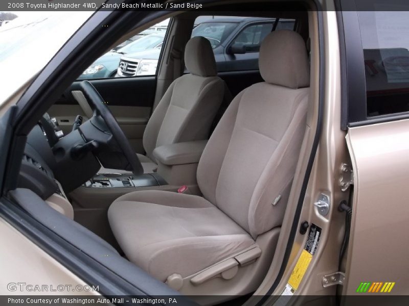 Sandy Beach Metallic / Sand Beige 2008 Toyota Highlander 4WD
