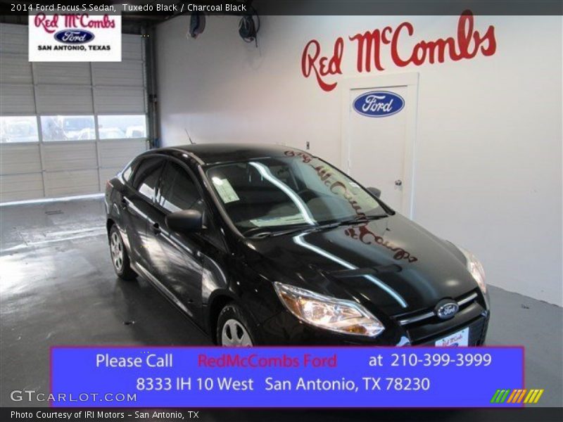 Tuxedo Black / Charcoal Black 2014 Ford Focus S Sedan