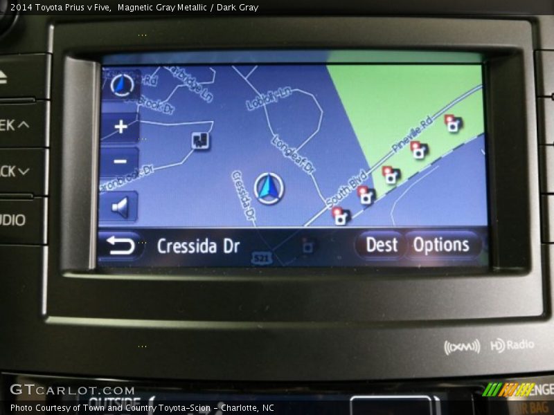 Magnetic Gray Metallic / Dark Gray 2014 Toyota Prius v Five