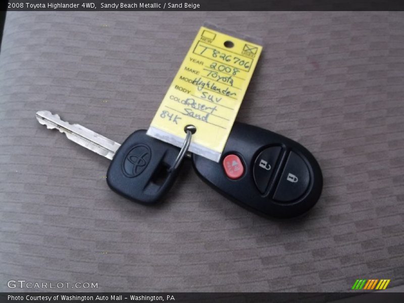 Sandy Beach Metallic / Sand Beige 2008 Toyota Highlander 4WD