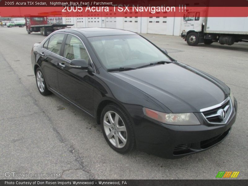 Nighthawk Black Pearl / Parchment 2005 Acura TSX Sedan