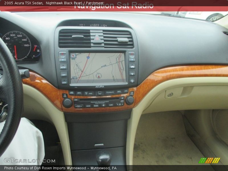 Nighthawk Black Pearl / Parchment 2005 Acura TSX Sedan