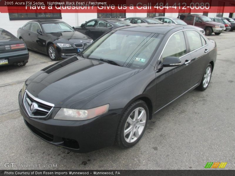 Nighthawk Black Pearl / Parchment 2005 Acura TSX Sedan