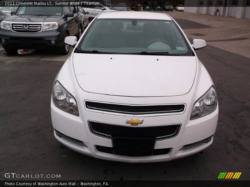 Summit White / Titanium 2011 Chevrolet Malibu LT