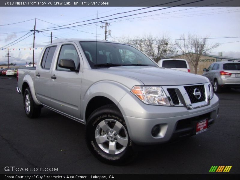 Brilliant Silver / Steel 2013 Nissan Frontier SV V6 Crew Cab