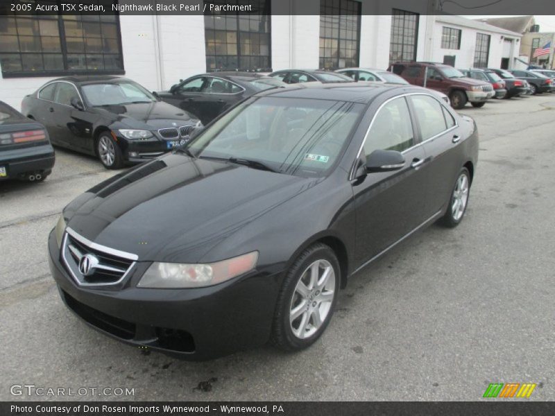 Nighthawk Black Pearl / Parchment 2005 Acura TSX Sedan