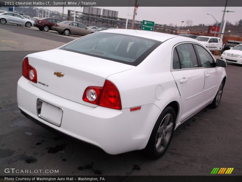 Summit White / Titanium 2011 Chevrolet Malibu LT