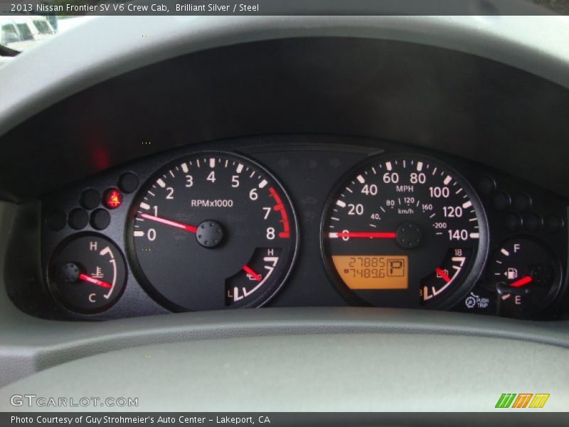 Brilliant Silver / Steel 2013 Nissan Frontier SV V6 Crew Cab