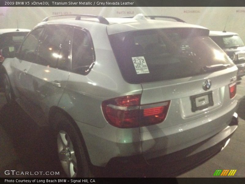 Titanium Silver Metallic / Grey Nevada Leather 2009 BMW X5 xDrive30i