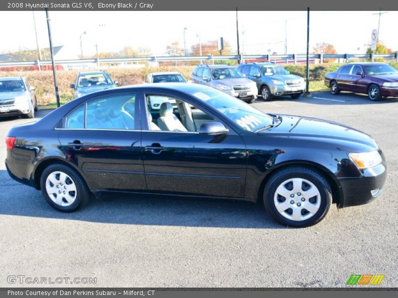 Ebony Black / Gray 2008 Hyundai Sonata GLS V6