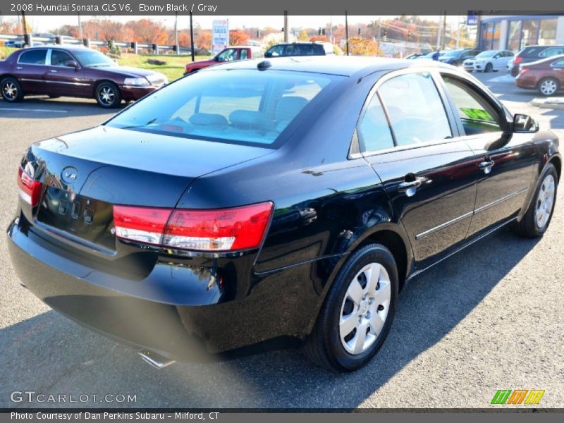 Ebony Black / Gray 2008 Hyundai Sonata GLS V6