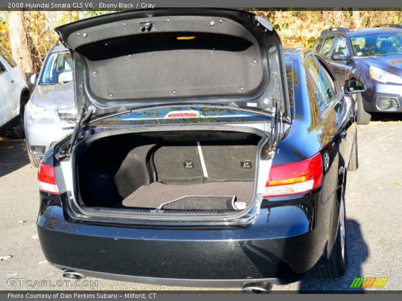 Ebony Black / Gray 2008 Hyundai Sonata GLS V6