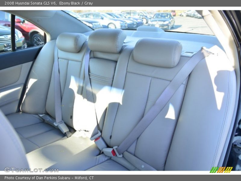Ebony Black / Gray 2008 Hyundai Sonata GLS V6