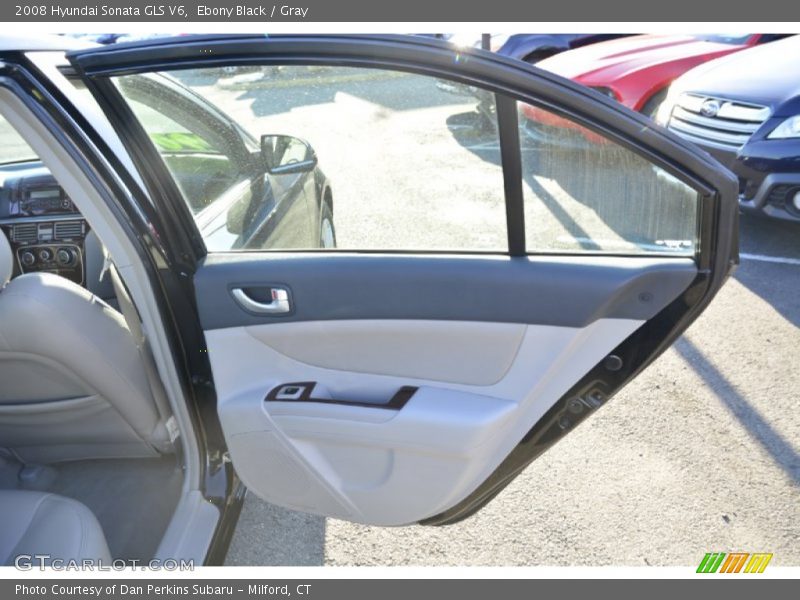 Ebony Black / Gray 2008 Hyundai Sonata GLS V6