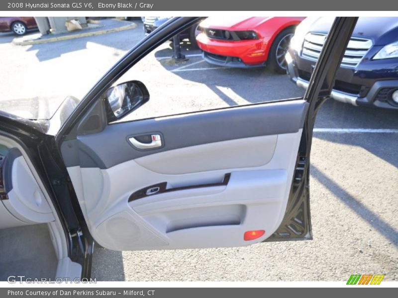 Ebony Black / Gray 2008 Hyundai Sonata GLS V6