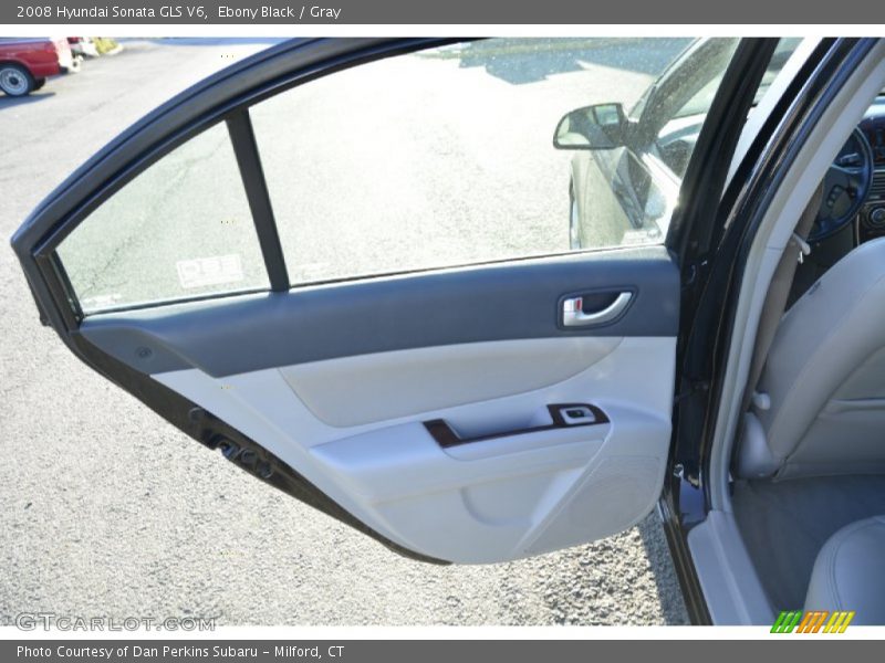 Ebony Black / Gray 2008 Hyundai Sonata GLS V6