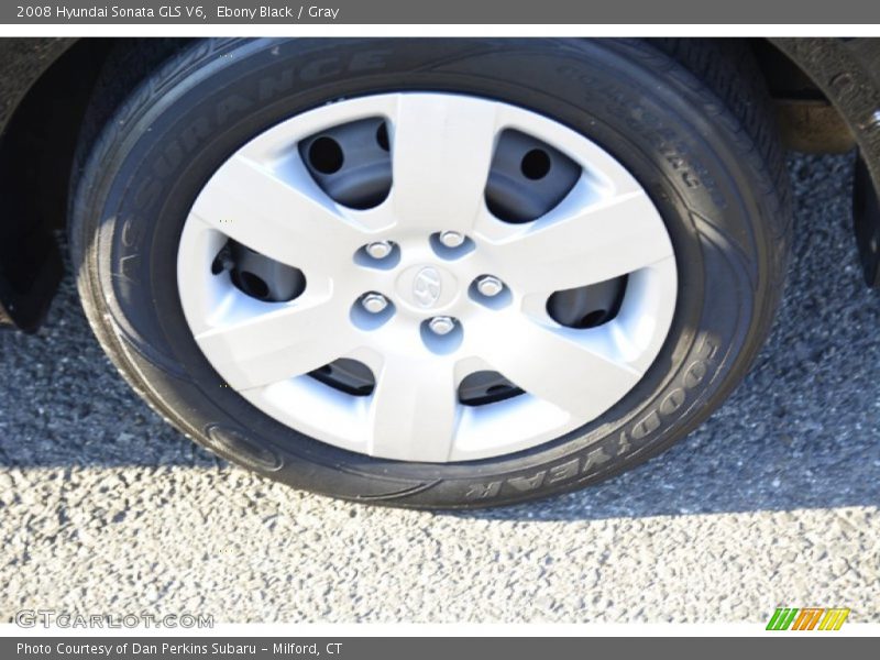 Ebony Black / Gray 2008 Hyundai Sonata GLS V6