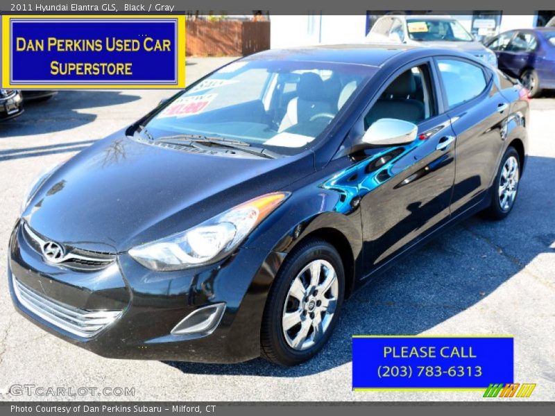 Black / Gray 2011 Hyundai Elantra GLS