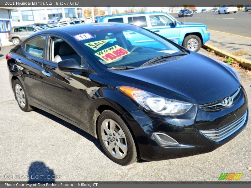 Black / Gray 2011 Hyundai Elantra GLS