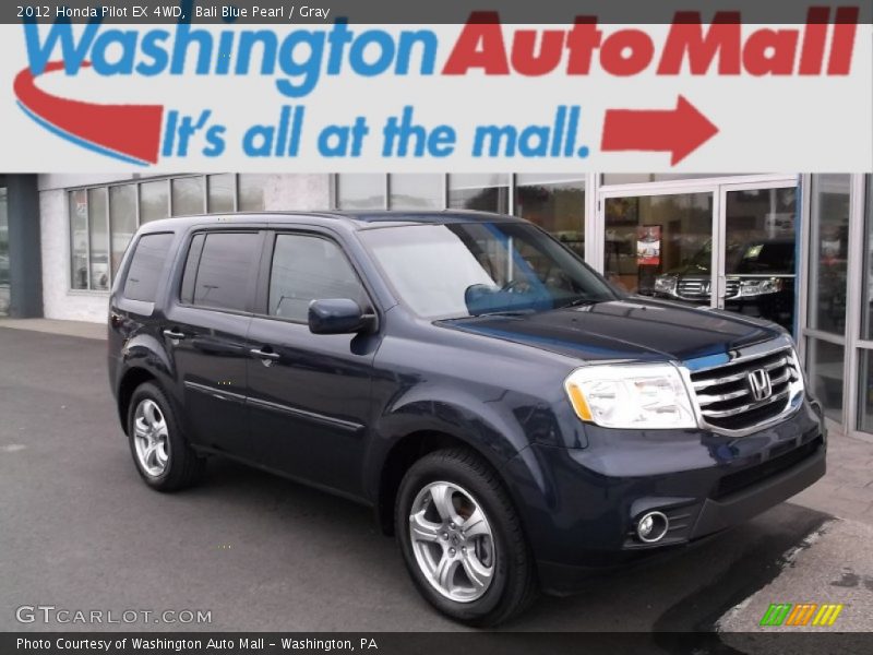 Bali Blue Pearl / Gray 2012 Honda Pilot EX 4WD