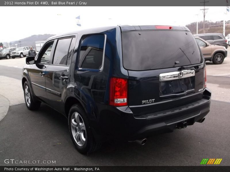 Bali Blue Pearl / Gray 2012 Honda Pilot EX 4WD
