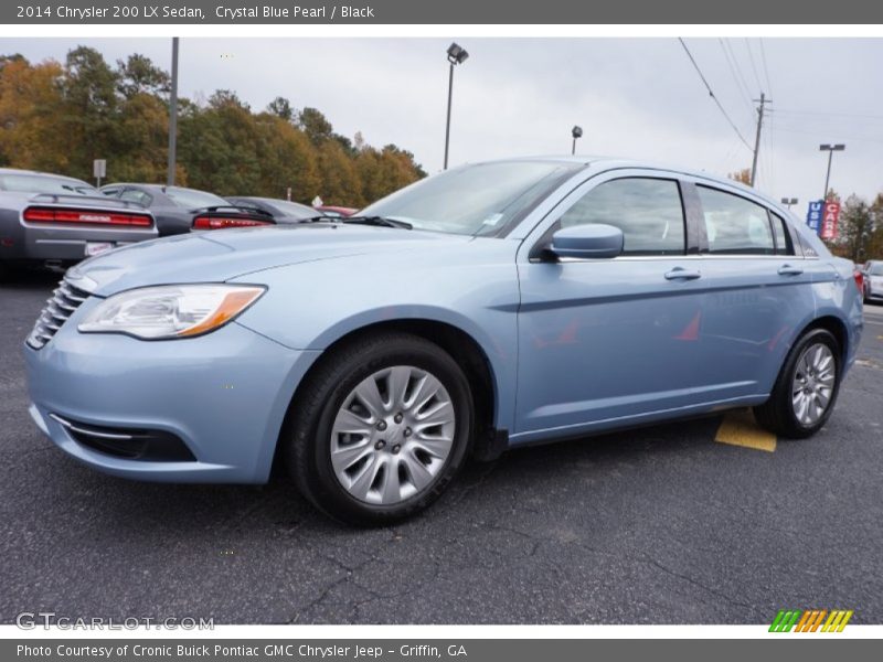 Crystal Blue Pearl / Black 2014 Chrysler 200 LX Sedan