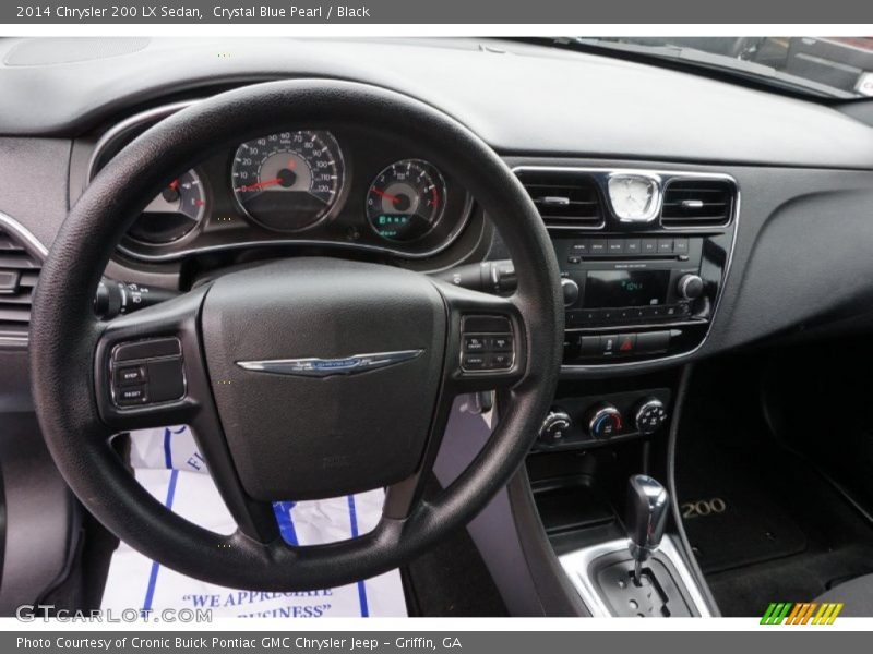 Crystal Blue Pearl / Black 2014 Chrysler 200 LX Sedan