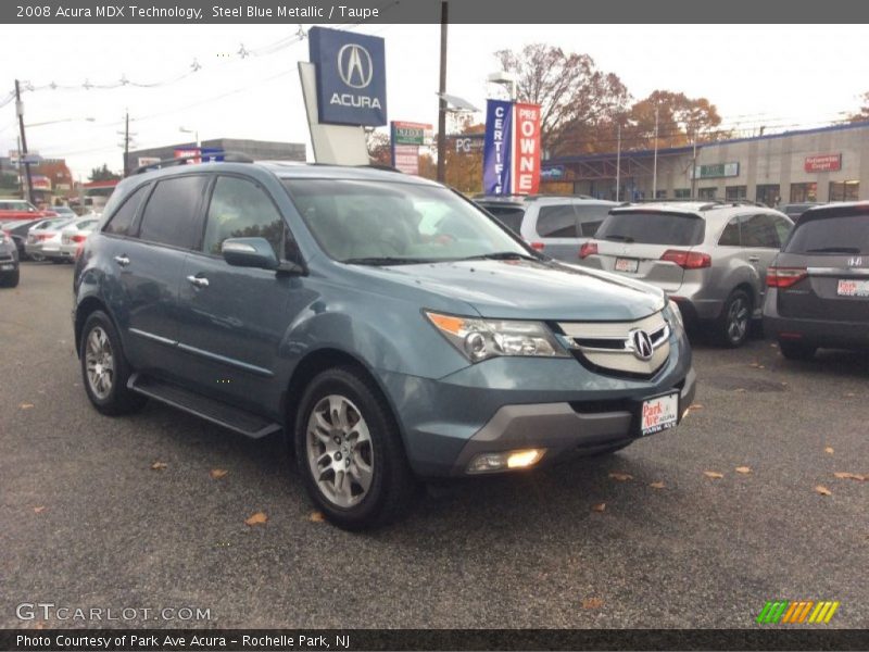 Steel Blue Metallic / Taupe 2008 Acura MDX Technology