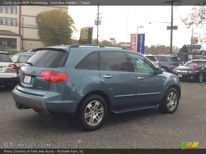 Steel Blue Metallic / Taupe 2008 Acura MDX Technology